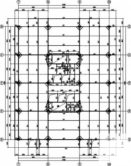办公楼平面结构图 - 1