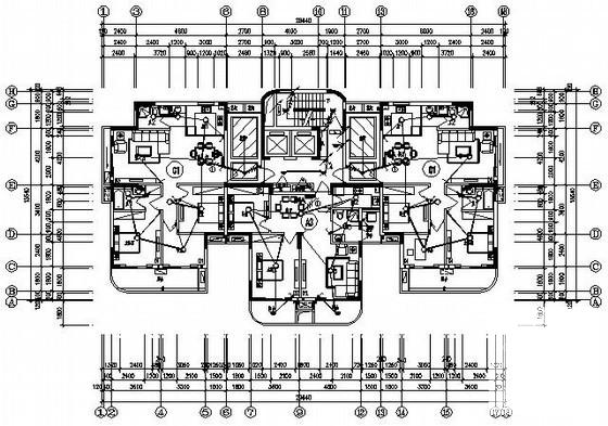 高层小区建筑施工图 - 1