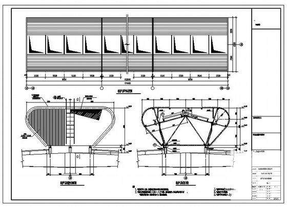 钢结构厂房气楼图纸 - 1