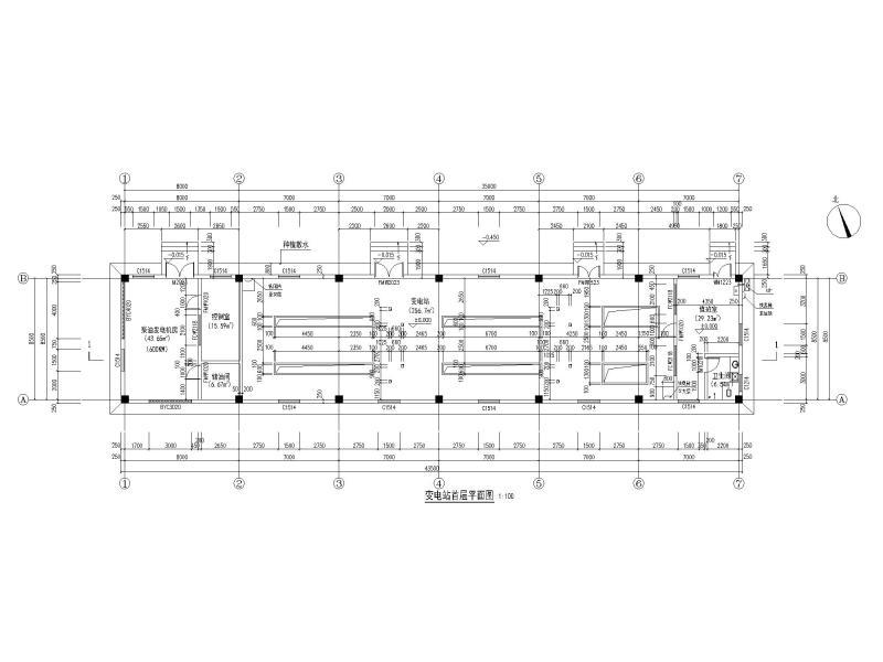变电站一层平面图
