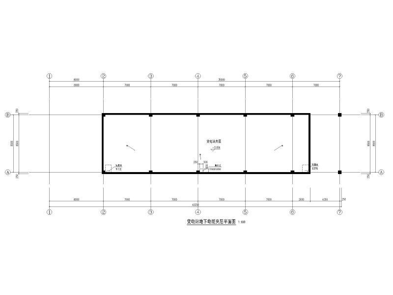 变电站夹层平面图