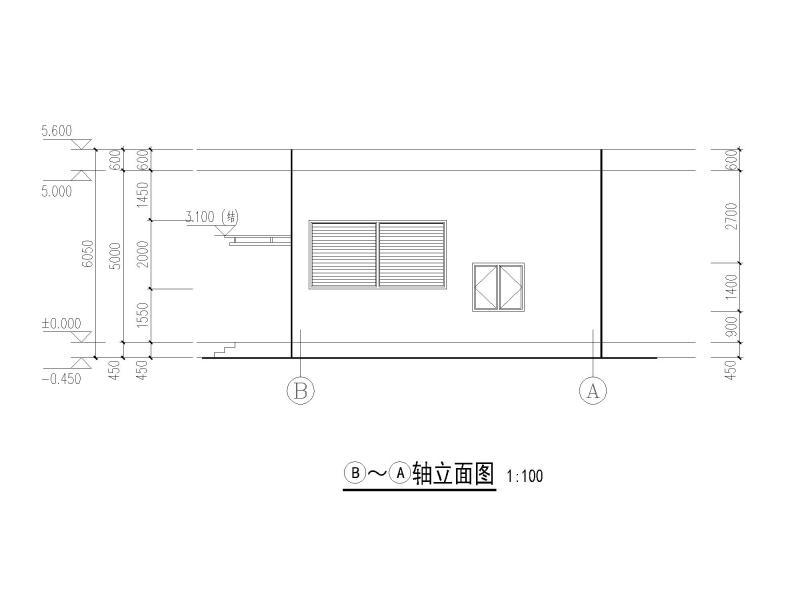 变电站侧立面