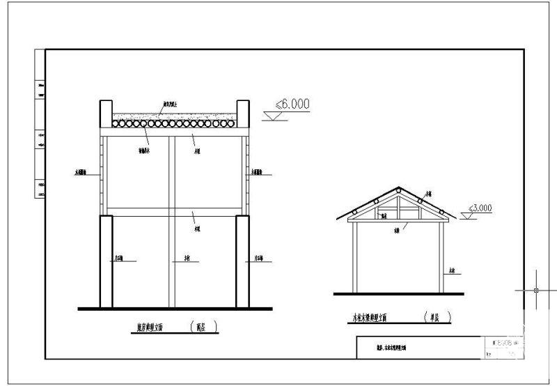 08G08康房、木柱木梁典型立面节点构造详图纸cad - 1