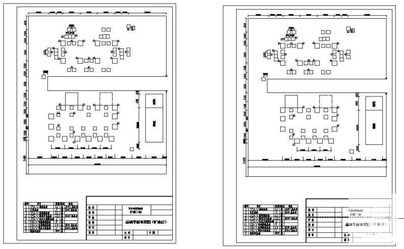 35kV变电站基础平面布置图纸cad - 1