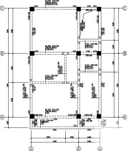 框架结构楼板配筋图 - 3
