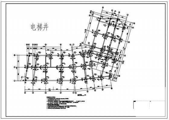 框架办公楼平面图 - 1