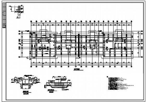 筏板平面配筋图 - 1