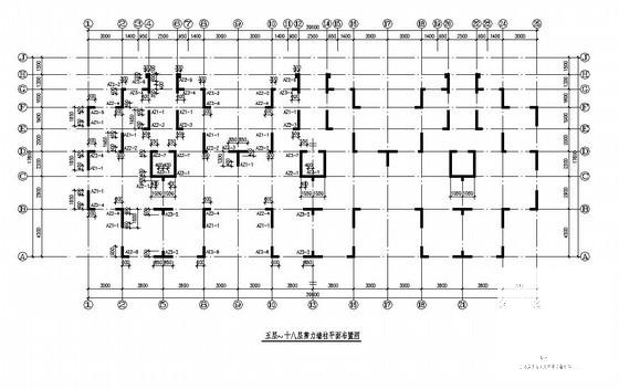住宅建筑平面施工图 - 1