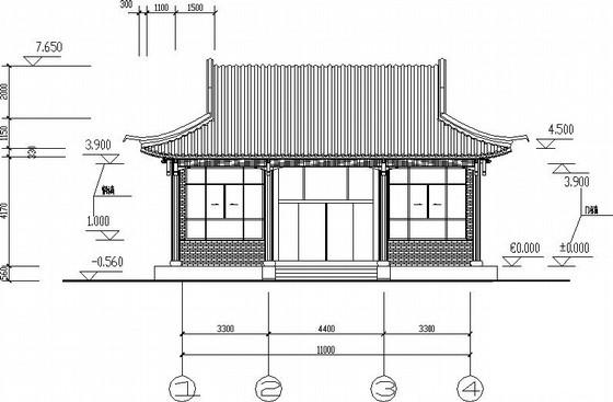 框架结构施工平面图 - 1