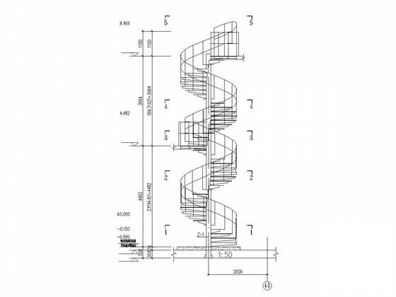 钢结构螺旋楼梯图纸 - 2
