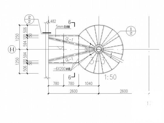 钢结构螺旋楼梯图纸 - 3