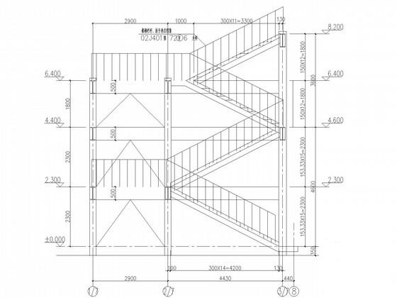 室外钢楼梯施工图 - 1