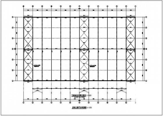 钢结构厂房气楼图纸 - 1