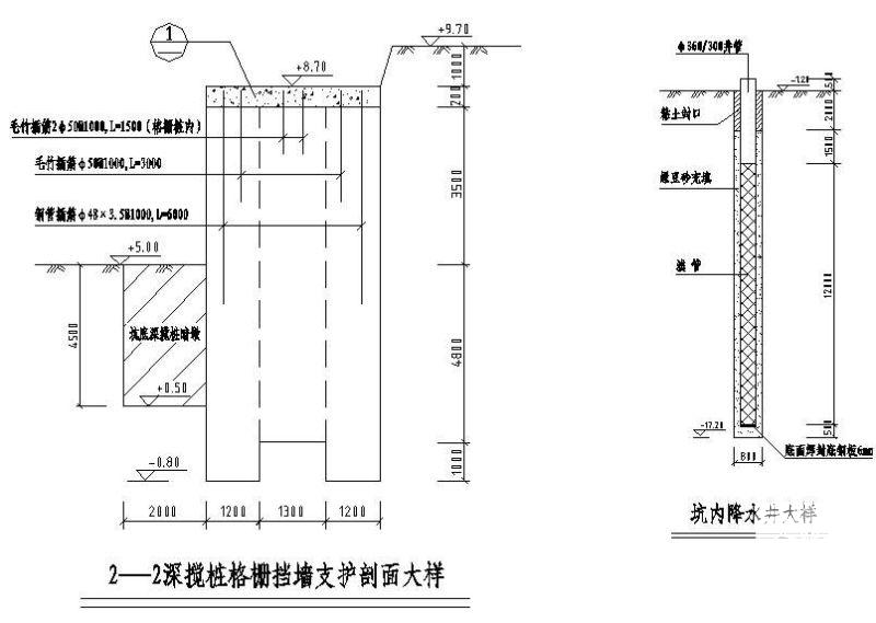 复合土钉墙节点构造详图纸cad - 3