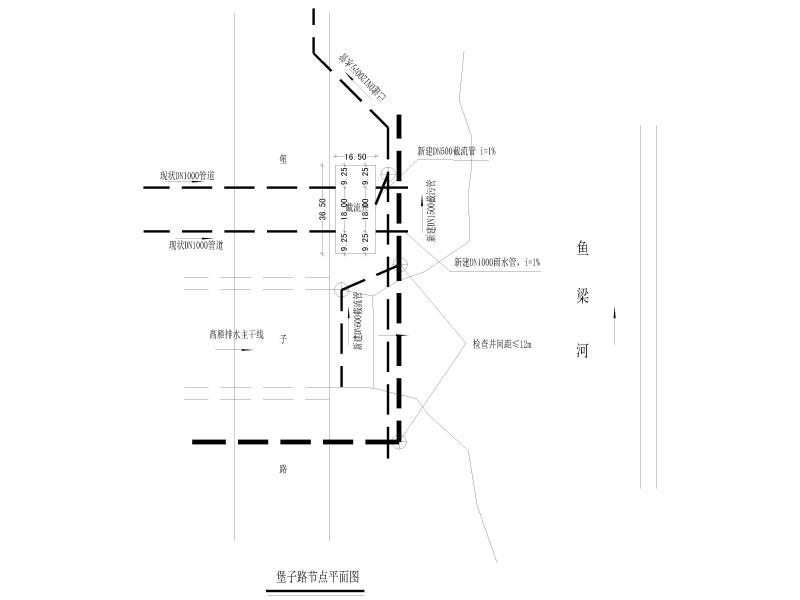 堡子路节点平面图