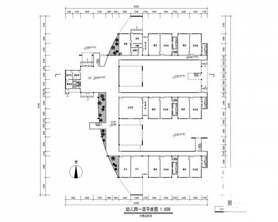 幼儿园建筑总平面图 - 3