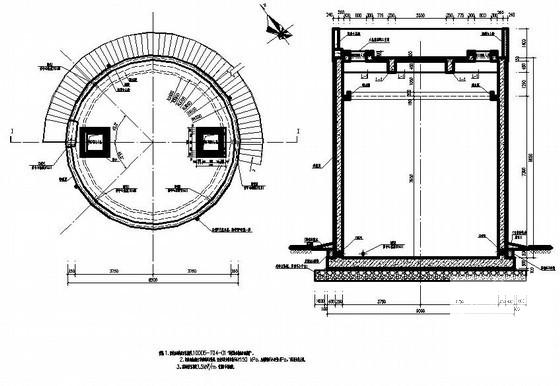 圆形水池结构施工图 - 1