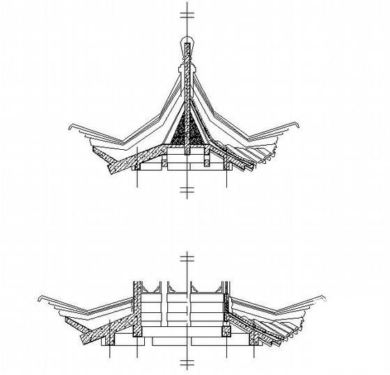 古建六角亭 - 2