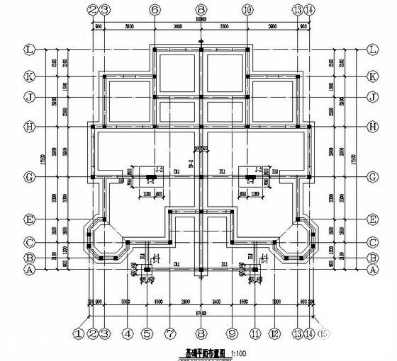 条形基础平面布置图 - 3