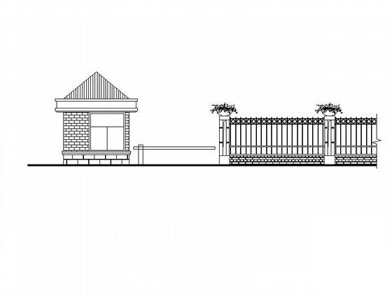 围墙大门施工图 - 1