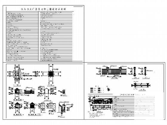 围墙大门施工图 - 3