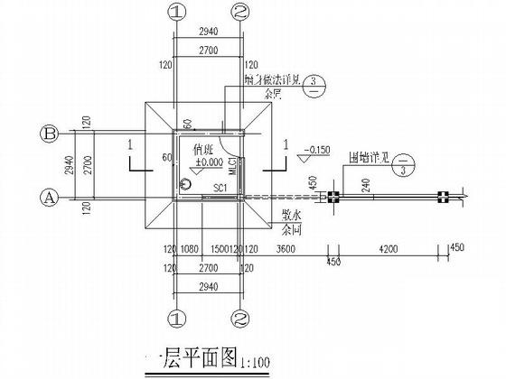 围墙大门施工图 - 4