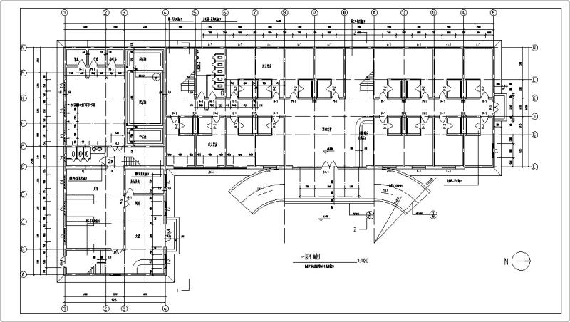 多层宾馆建筑设计 - 4