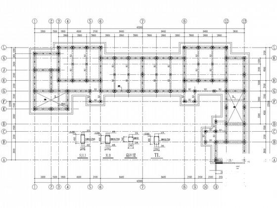 教学楼施工平面图 - 1