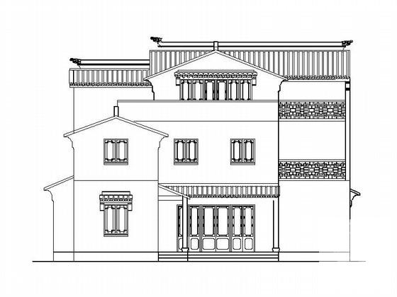 中式别墅建筑图纸 - 1