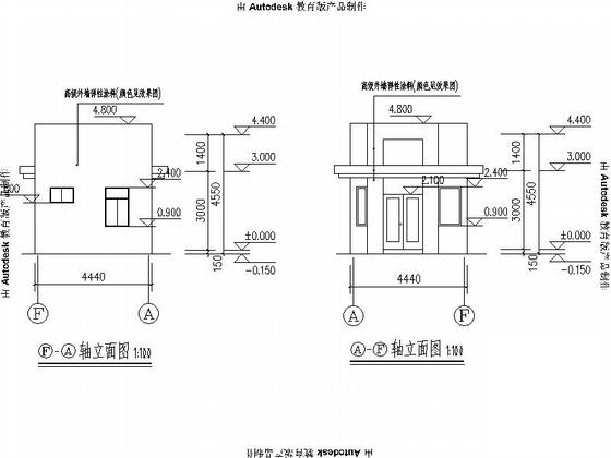 传达室大门建筑设计 - 4