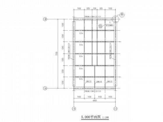 框架结构施工平面图 - 1