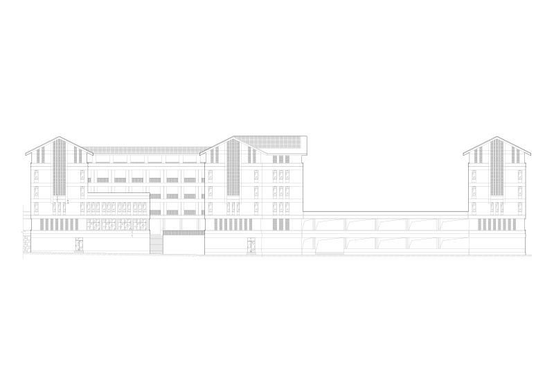 高中部建筑cad平面图及剖面图 - 1