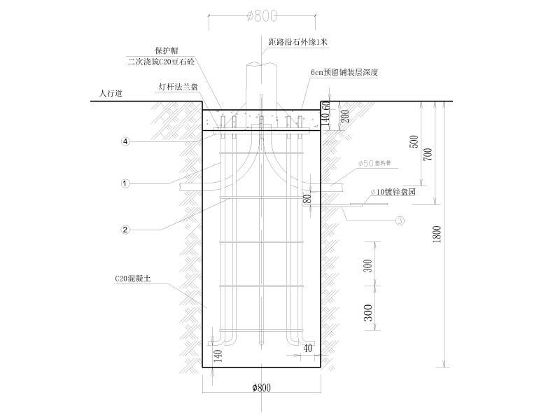 基础剖面图