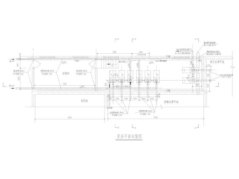 泵房平面布置图