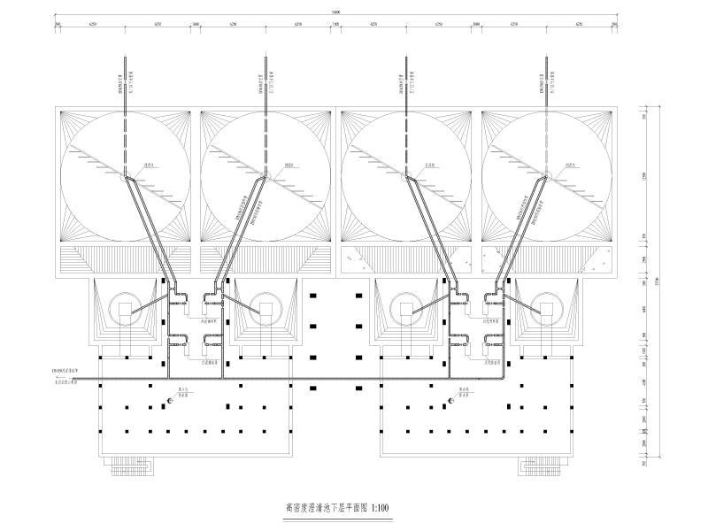 高密度澄清池下层平面图