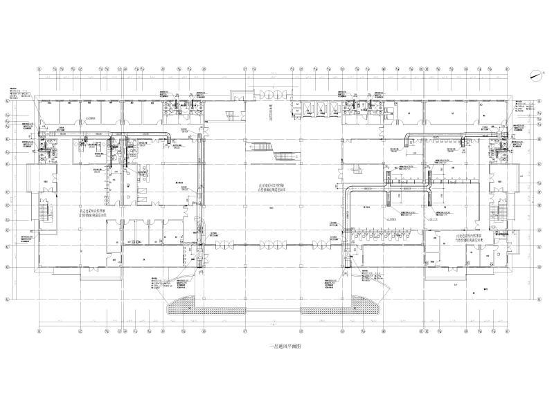 一层通风平面图
