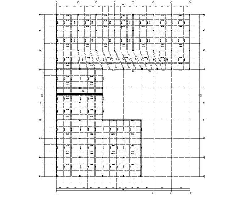 一层梁、板平面布置图二