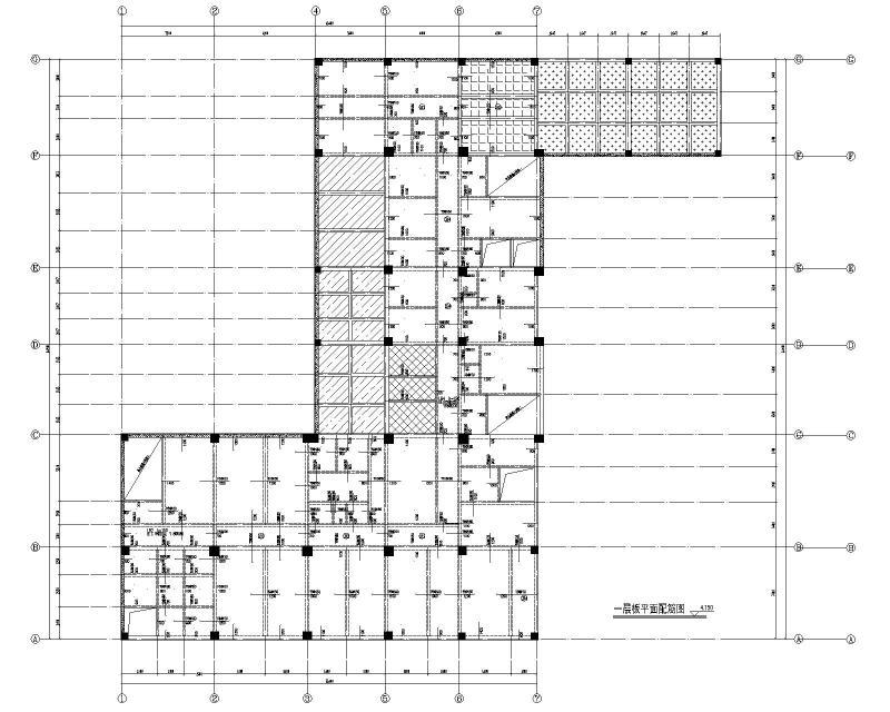 一层板平面配筋图