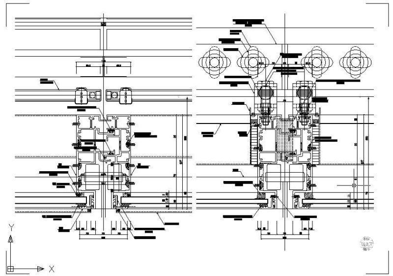 日本幕墙节点构造详图纸cad - 4