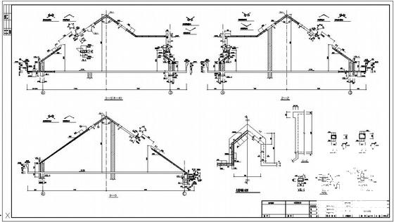 坡屋面节点构造详图纸cad