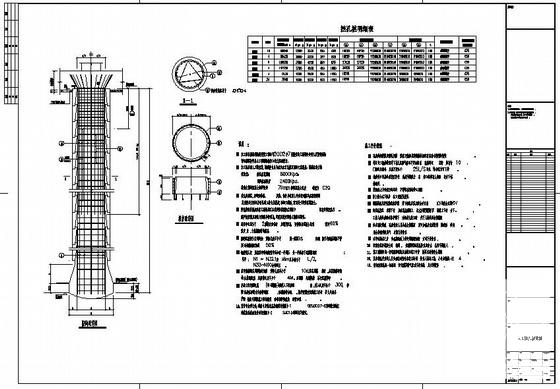 人工挖孔桩节点构造详图纸cad