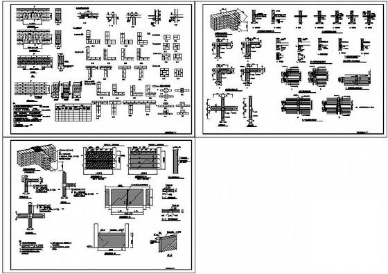 砖混结构节点构造详图纸cad