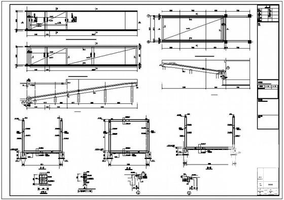 大厦坡道节点构造详图纸cad