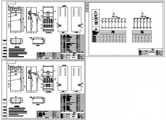 动力柜总装配节点构造详图纸cad
