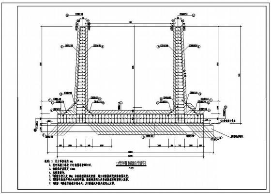 挡墙结构节点构造详图纸cad