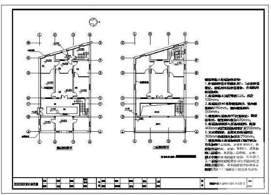 公馆加固修复设计图纸cad