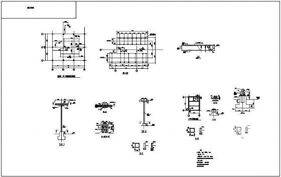 设备基础节点构造详图纸cad布置图