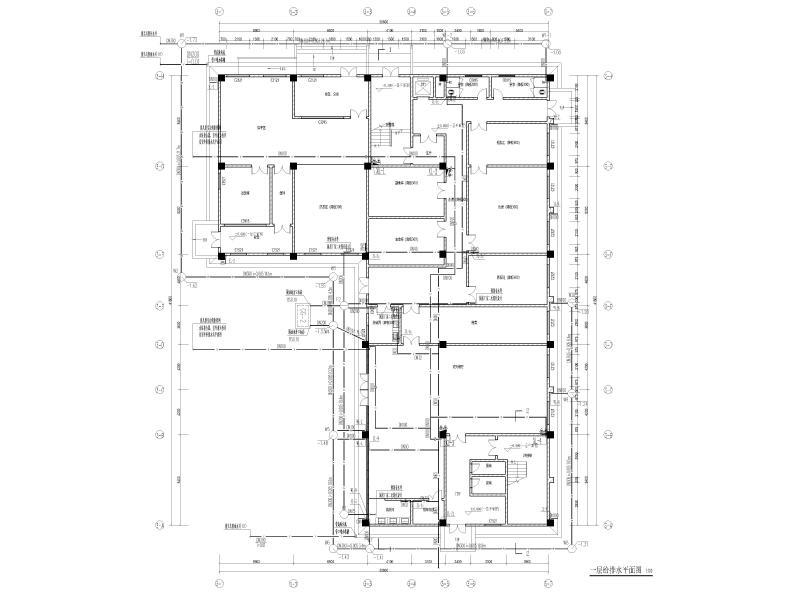 一层给排水平面图