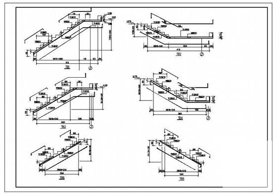 一份剪力墙楼梯节点构造详细设计CAD图纸