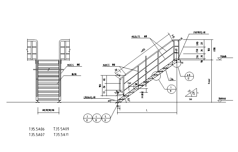 钢梯节点详图 - 1